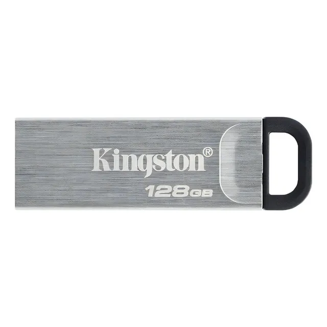 MEMORIA USB KINGSTON DATA TRAVELER KYSON 128GB METALIZADA PLATEADO