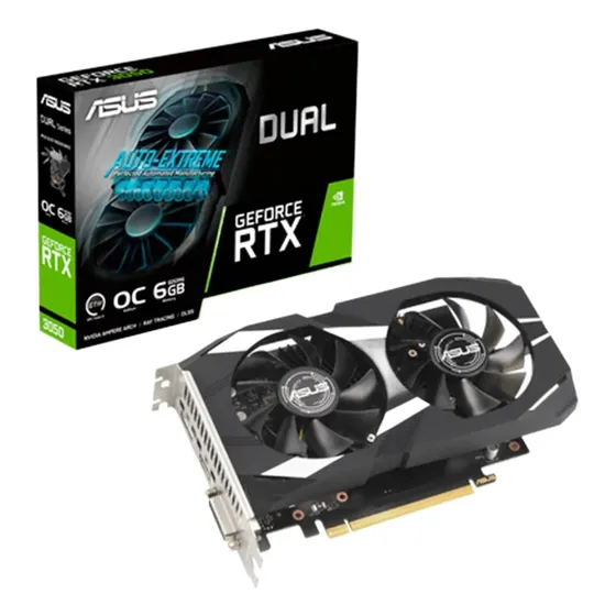 Placa De Video Asus Rtx 3050 6gb Dual Oc Gddr6