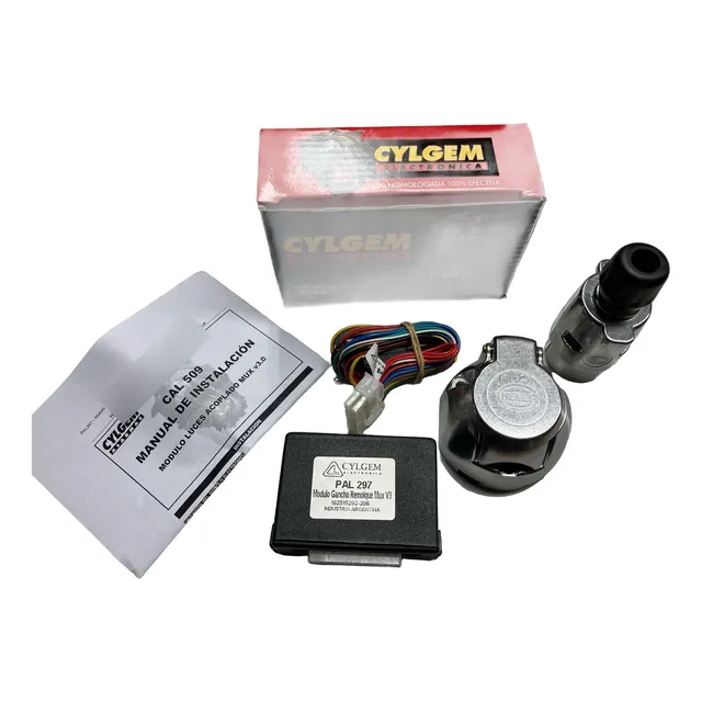 Modulo Luces Trailer Cylgem Multiplexado + Ficha Hella 7 Via