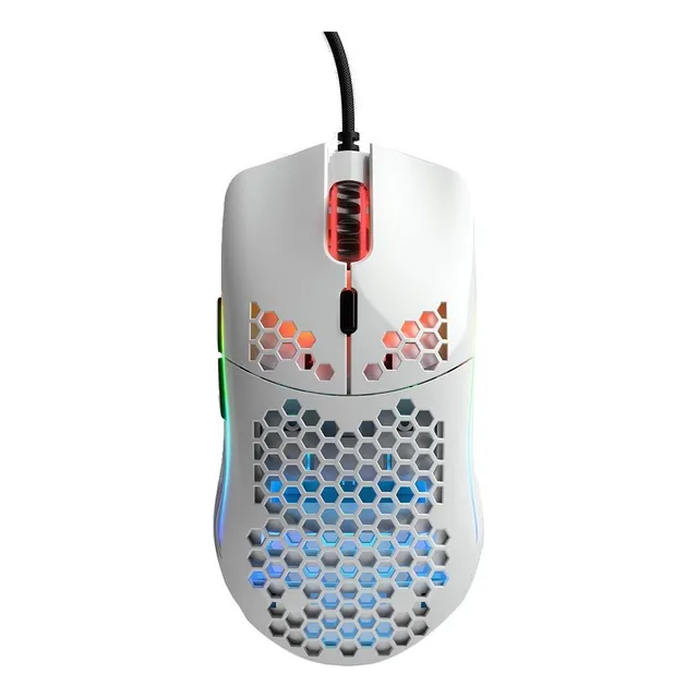 Mouse gamer de juego Glorious Model O Minus glossy white