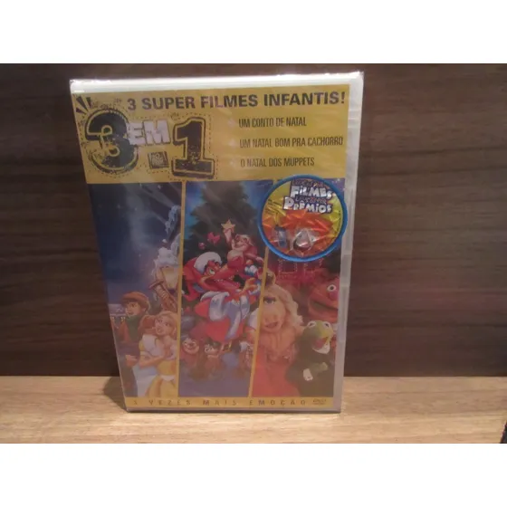 Dvd - 3 Em 1  Um Conto De Natal + O Nstsl Dos Muppets - Novo