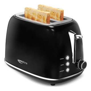 Tostadora De 2 Rebanadas De Acero Inoxidable Retro Con Fu... Tostadora De 2 Rebanadas De Acero Inoxidable Retro Con Fu...
