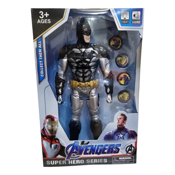 Muñeco Batman Marvel 29cm Para Niños No Toxico