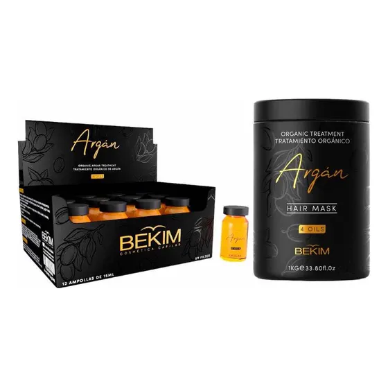 Combo Argan 4oils Ampolla + Máscara De Kilo Bekim