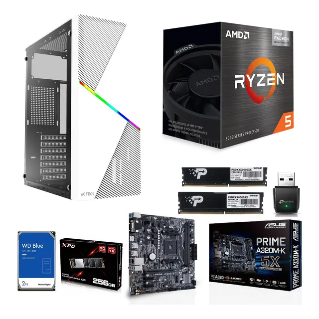 Pc Gamer Cpu Amd Ryzen 5 Ram 32gb Ddr4 256gb Ssd Hdd 2 Tb