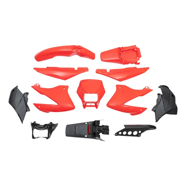 Kit De Plasticos Completo Honda Nxr125 Bros Rojo Mtc