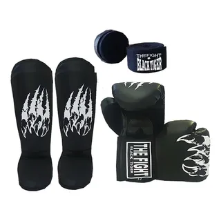 Kit Luva+caneleira+bandagem Kit Luva+caneleira+bandagem