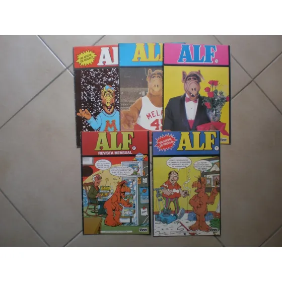 Alf Set De 5 Comics !! Muy Cuidados !!