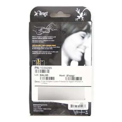 Ifrogz Anti-glare Screen Protector For Apple iPhone 4 (3 Zzf