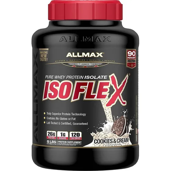 Proteina Allmax Isoflex Isolatada 5 Lbs Todos Los Sabores Sabor Cookies And Cream