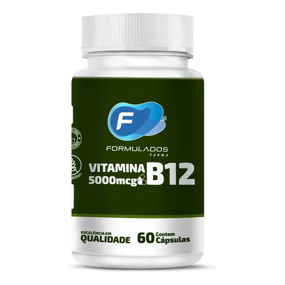 Vitamina B12 (cianocobalamina) 500mcg 60 Cápsulas Manipulado
