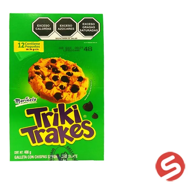 Galleta Triki Trakes Marinela 12 Pzs 408 G