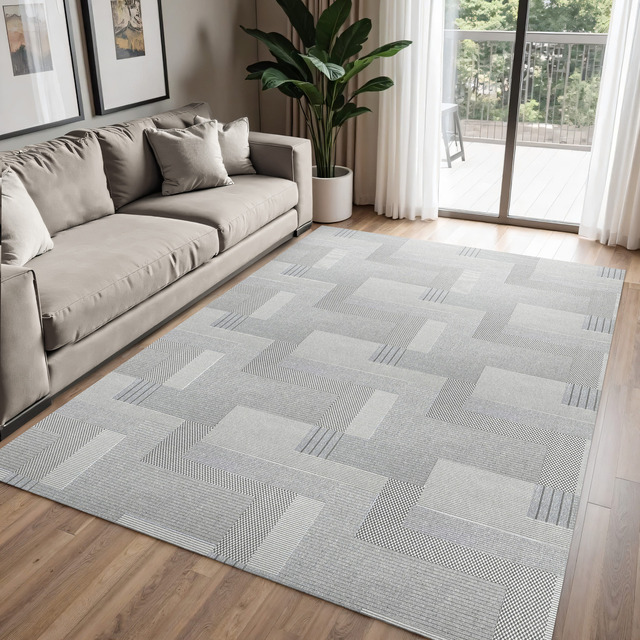 Tapete Decorativo 1,46x200 Maya Antiderrapante Sala Quarto Comprimento 2 M Cor Cinza-claro... Tapete Decorativo 1,46x200 Maya Antiderrapante Sala Quarto Comprimento 2 M Cor Cinza-claro...