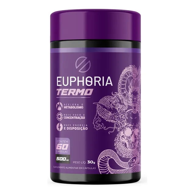 Euphoria Suplemento Termogênico Desincha Corpo - 60cap