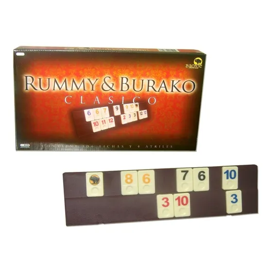 Rummy Burako Modelo Clasico Marca Bisonte Art 10364