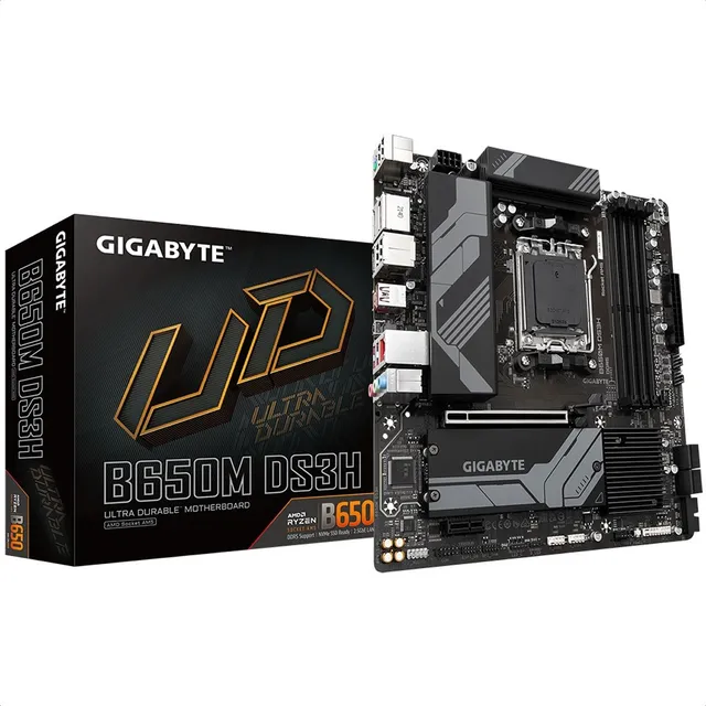 Tarjeta Madre Gigabyte B650m Ds3h Ddr5 Pci-e Usb3 Matx Am5