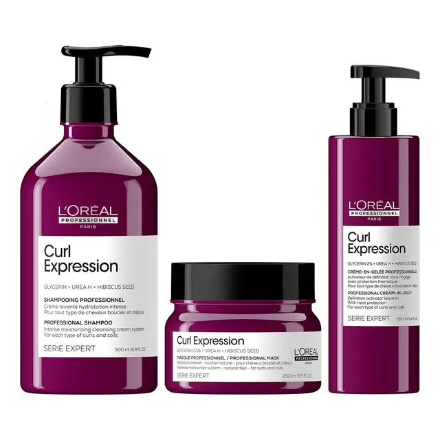 Shampoo Hidratante 500ml+ Mascari+gel Loreal Curl Expression