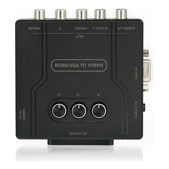 Convertidor De Componentes Rgbs Vga A Ypbpr Convertir Scart