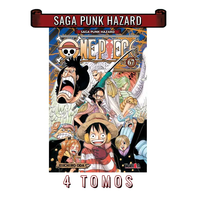 Coleccion Completa Manga One Piece Saga Punk Hazard - Dgl