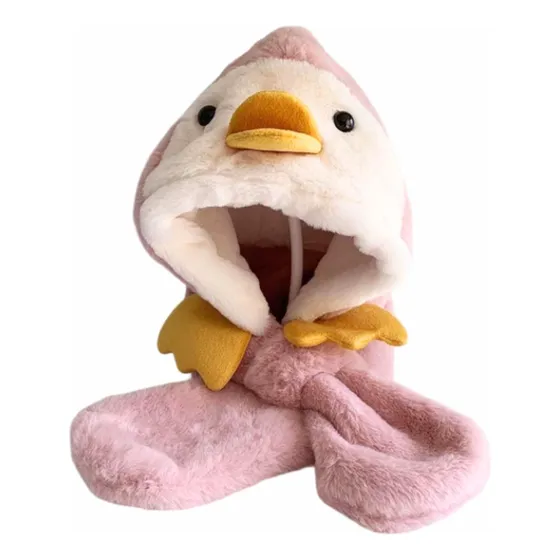 Gorro Bufanda Peluche Patito Niño/niña