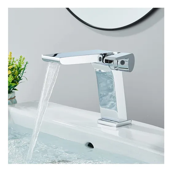 Ksunun Grifo Lavabo Baño Para 1 Agujero Cascada Monomando