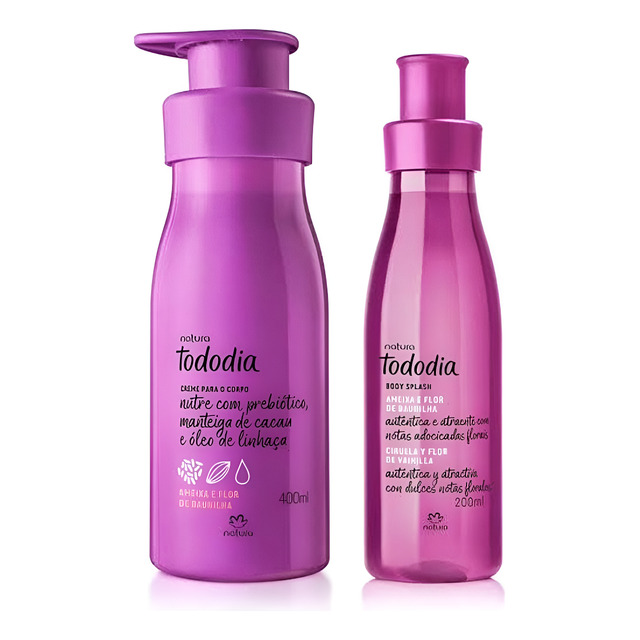 Conjunto Tododia Ameixa E Flor De Baunilha Natura. Conjunto Tododia Ameixa E Flor De Baunilha Natura.
