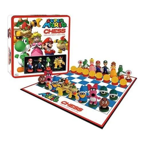 Ajedrez Super Mario Bross Lujo Chess Grande Coleccion 