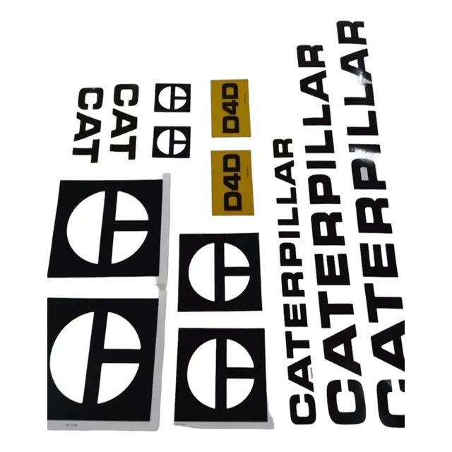 Kit Adesivo Trator Esteira Caterpillar D4d
