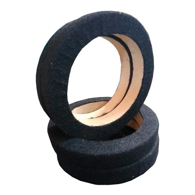 Espaciadores Para Parlantes 16cms Alfombrados En Mdf 15mm