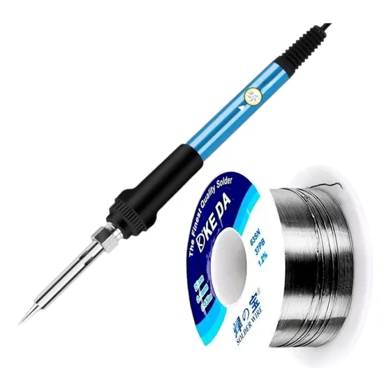 Kits Cautin Regulable 60w 110v Con Estaño 0.3mm