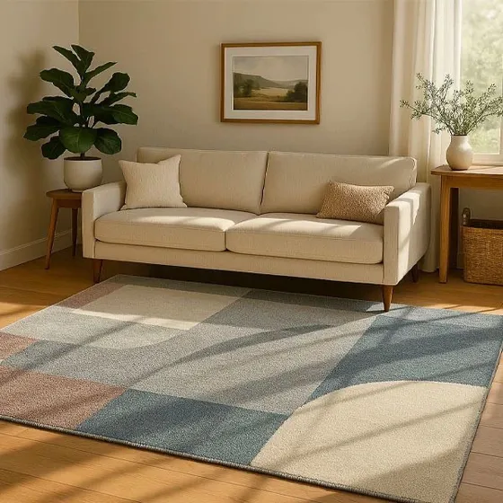 Alfombra Moderna  C101 Suave Pelo Cortado 100x150 Kreatex