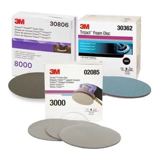 Kit Disco Abrasivo Lixa Trizact 6 52mm 1-3000 1-5000 1-8000 Quantidade De Cascalhos 1