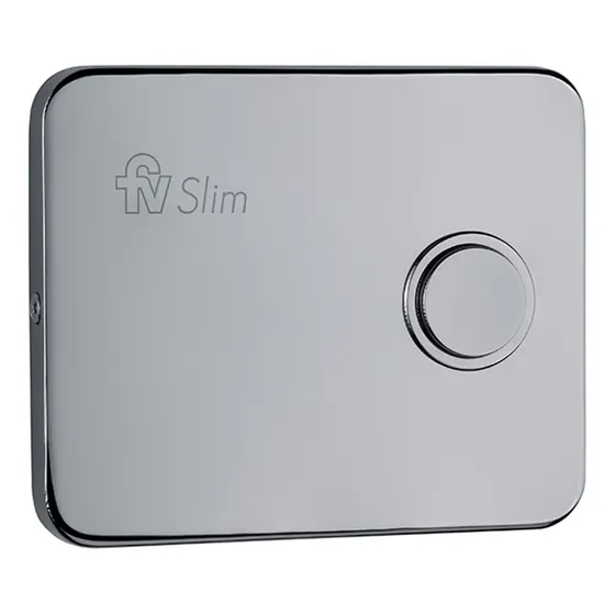 Tapa Fv Slim Con Botón Para Válvula Extra Chata 0378.02 Baño