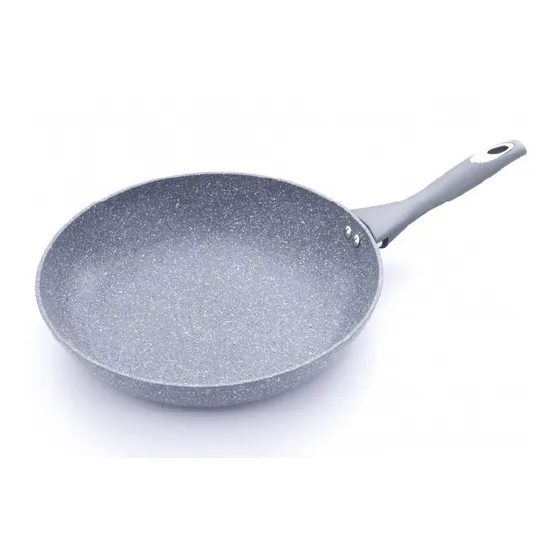 Sarten En Piedra Volcánica De 30 Cm Novum Color Gris