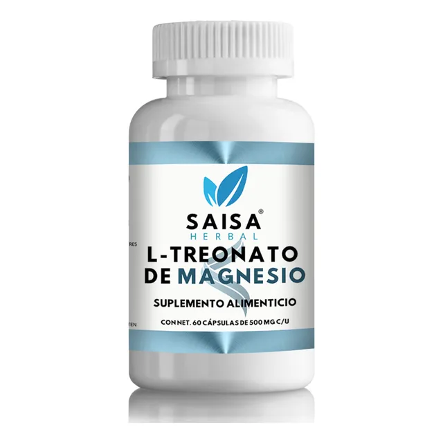 L-treonato De Magnesio 100% Puro 60 Cápsulas Saisa Herbal