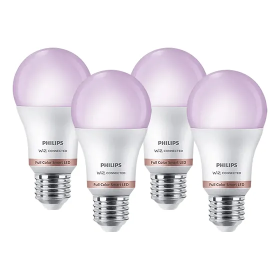 Lampara Led Philips Wifi Smart Color E27 Inteligente X4