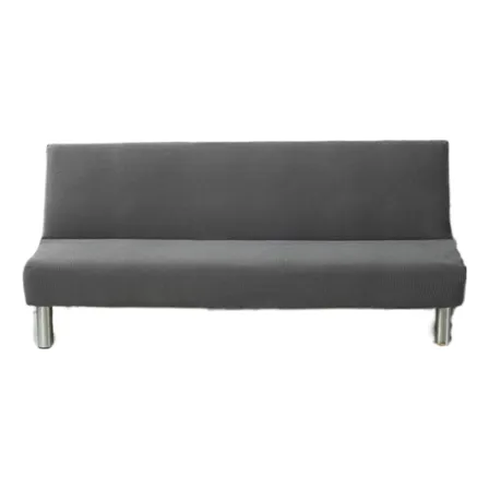 Cubre Futon Tela Gruesa Color Gris Oscuro