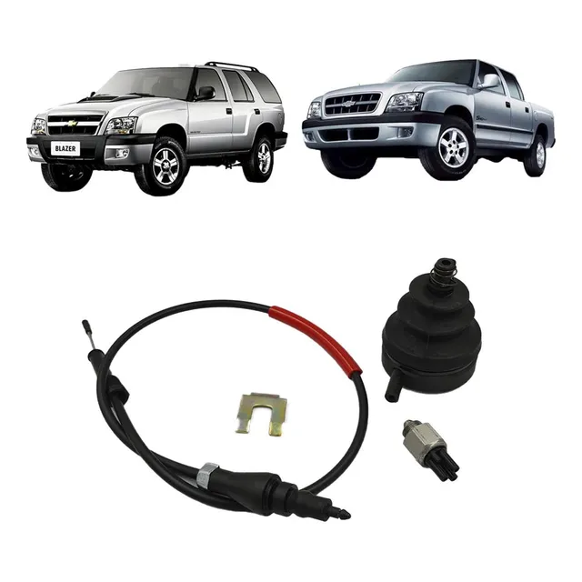 Kit Cápsula Cabo Interruptor Tração S10 Blazer 2.8 Até 2011