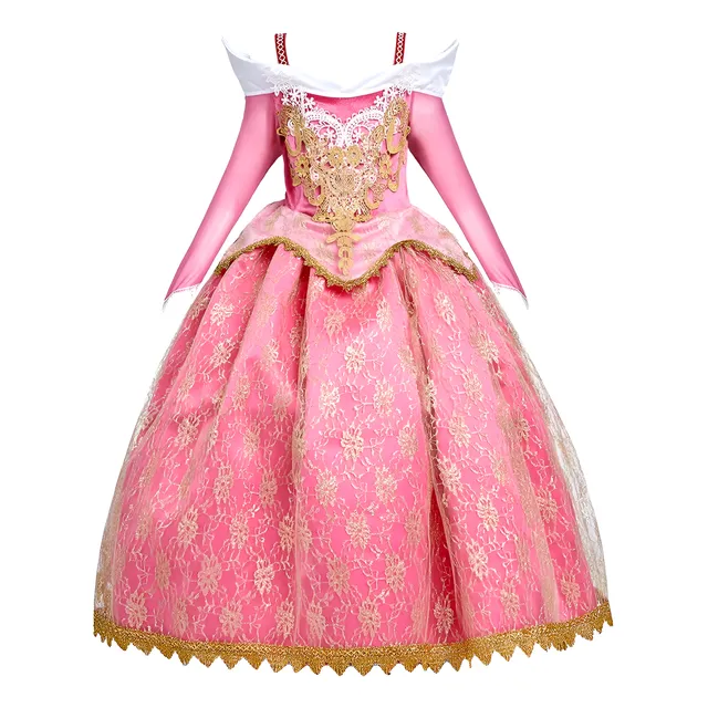 Disfraz Aurora De Bella Durmiente Importado Vestido Niña
