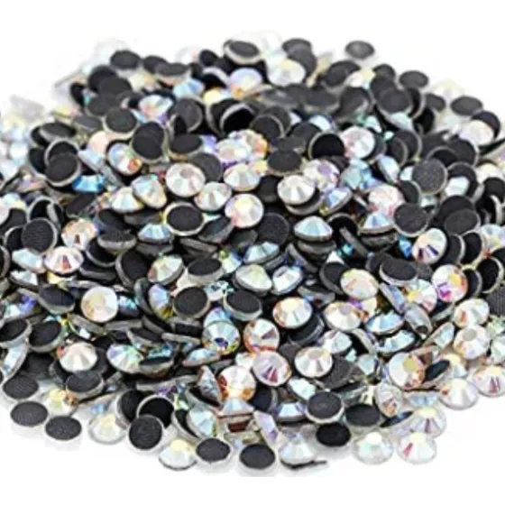 Strass Termoadhesivo 4mm Cristal Y Tornasol X 1000u Ss16 Hot