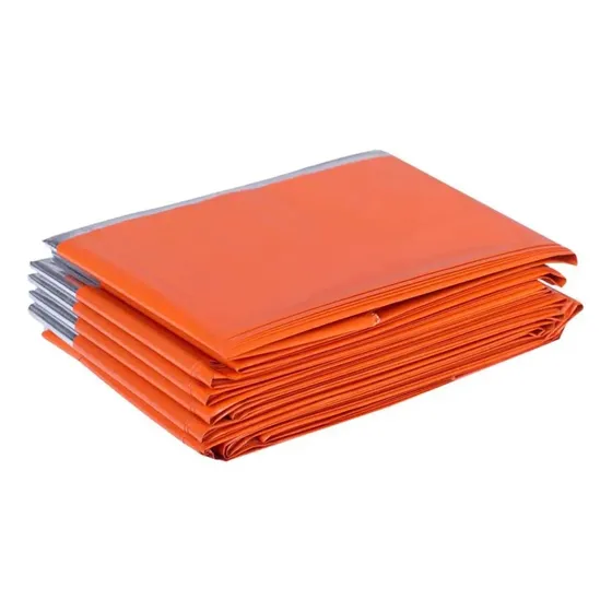 Manta Termica Isotermica Emergencia Outdoor Trekking 130x210cm Aonijie Color Naranja