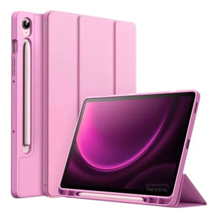 Funda Inteligente Para Tablet Samsung Todo Los Modelos S10 Fe - Rosa