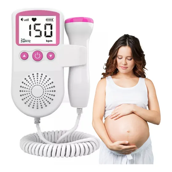 Monitor Fetal Doppler Ultrasonido Portatil Escucha A Tu Bebé