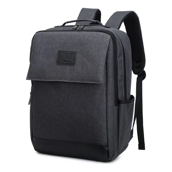 Mochila Portanotebook Everlast Con Sujeción Para Valija Color Negro Diseño De La Tela Lisa