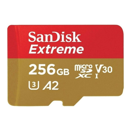 Cartão de memória SanDisk SDSQXA1-256G-AN6MA  Extreme com adaptador SD 256GB