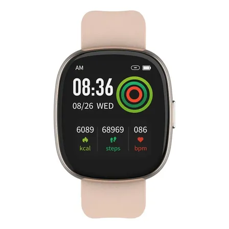 Reloj Inteligente Smartwatch Bluetooth K55 300 Mah Tft Salud Rosa Rosa