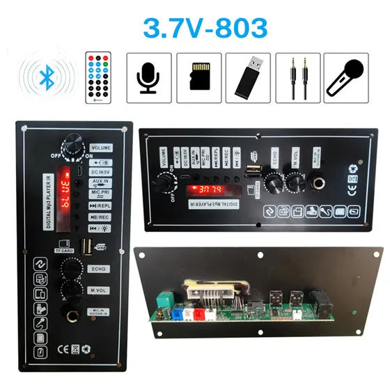 Placa Amplificadora De Mp3 Bluetooth,ayuda Usb/tf/ Aux/modo Aomu