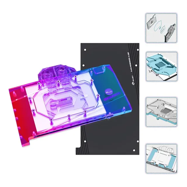 Bloque De Refrigeración De Agua De Gpu De Cobre Bykski Para