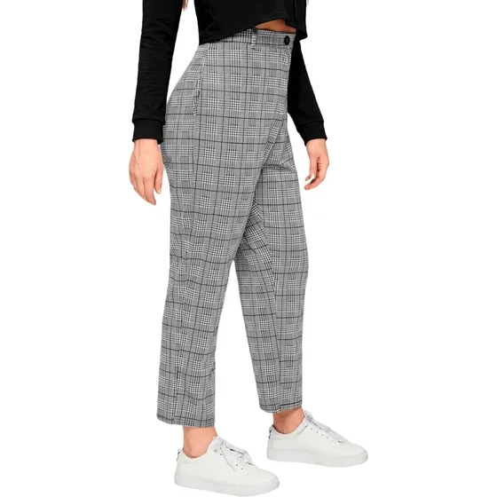 Pantalones A Cuadros Con Bolsillo 3xl (18)