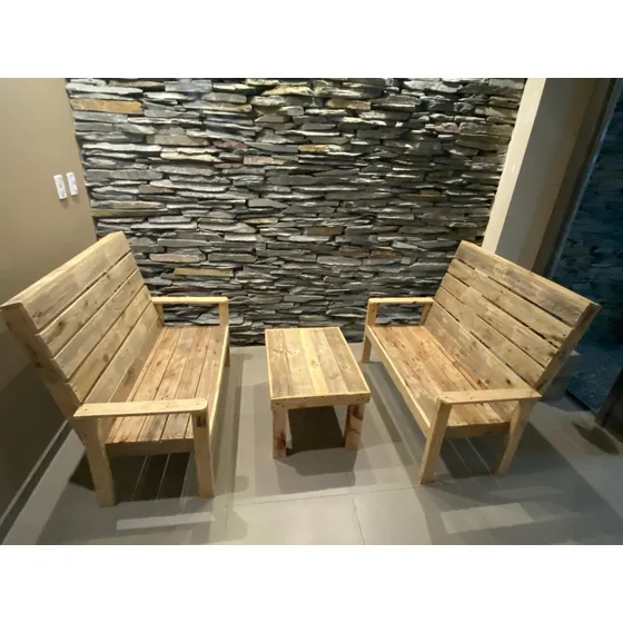 Sillón Con Mesa Ratona En Pallets 